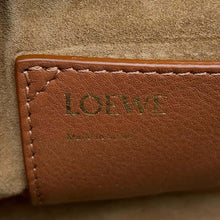 将图像加载到图库查看器中，LOEWE Amazonas Brown A039N21X03 Canvas Leather Size 16
