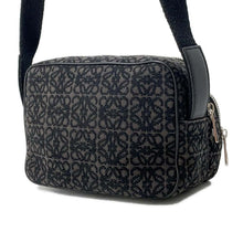 将图像加载到图库查看器中，LOEWE Anagram Shoulder Bag Black B604Z80X01 Canvas Leather
