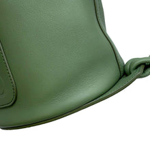 将图像加载到图库查看器中，LOEWE Sailor Bag Small Drawstring Bag Shoulder Bag Green A734Z18X11 Leather
