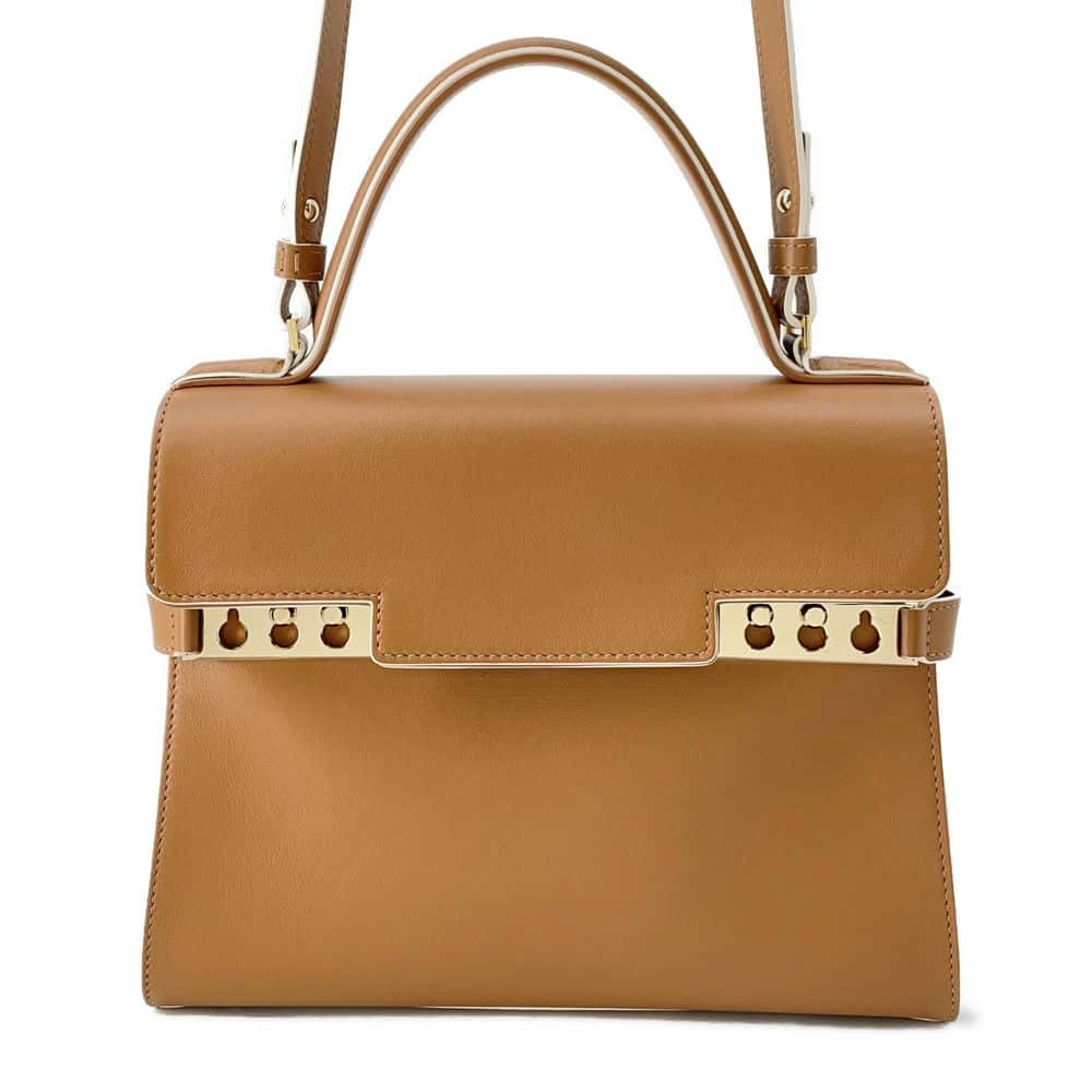 Delvaux Tempate Brown AA0611AMF0 Leather Size MM