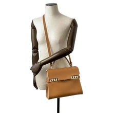 将图像加载到图库查看器中，Delvaux Tempate Brown AA0611AMF0 Leather Size MM
