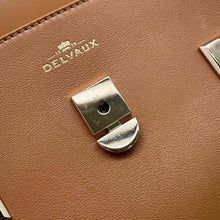 将图像加载到图库查看器中，Delvaux Tempate Brown AA0611AMF0 Leather Size MM
