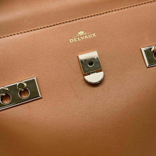 将图像加载到图库查看器中，Delvaux Tempate Brown AA0611AMF0 Leather Size MM
