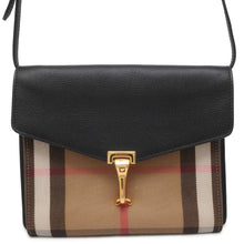 Load image into Gallery viewer, BURBERRY House Check Shoulder Bag Beige/Black 3980825 Canvas Leather
