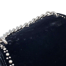 将图像加载到图库查看器中，MIUMIU Studded 2WAY Chain Handle Bag Black 5BD033 Velour Leather
