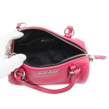 将图像加载到图库查看器中，MIUMIU 2WAYHandbag Pink 5BH152 Leather
