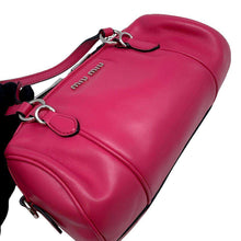 将图像加载到图库查看器中，MIUMIU 2WAYHandbag Pink 5BH152 Leather
