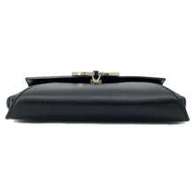 将图像加载到图库查看器中，Valentino Garavani ChainShoulder Bag Black Leather
