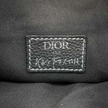 将图像加载到图库查看器中，Dior Saddle Crossbody Bag Alex Fox collaboration Black Leather
