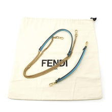 将图像加载到图库查看器中，FENDI Zucca Baguette 2WAYBag Blue 8BS017 Leather Size Small
