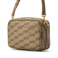 Load image into Gallery viewer, BALENCIAGA BBMonogram Camera Bag Brown 702701 PVC Coated Canvas
