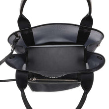 将图像加载到图库查看器中，BALENCIAGA Navy Cabas Mesh Black 339933 Leather Polyester
