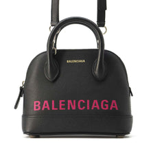 将图像加载到图库查看器中，BALENCIAGA Bill Top Handle Bag Black 525050 Leather Size XXS
