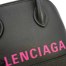 将图像加载到图库查看器中，BALENCIAGA Bill Top Handle Bag Black 525050 Leather Size XXS
