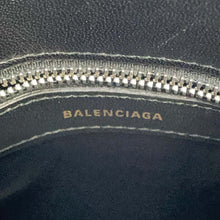 Load image into Gallery viewer, BALENCIAGA Bill Top Handle Bag Black 525050 Leather Size XXS
