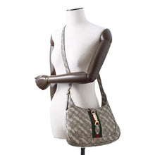 Load image into Gallery viewer, GUCCI Hacker Project Jackie 1961 Shoulder Bag Beige 636706 PVC Leather
