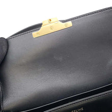 将图像加载到图库查看器中，CELINE Triomphe Claude Shoulder Bag Black 194143BF4 Calf Leather
