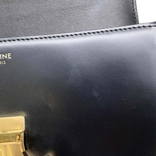 将图像加载到图库查看器中，CELINE Triomphe Claude Shoulder Bag Black 194143BF4 Calf Leather
