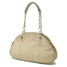 将图像加载到图库查看器中，CELINE ChainTote Bag Beige Embossed Leather
