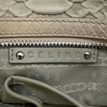 将图像加载到图库查看器中，CELINE ChainTote Bag Beige Embossed Leather
