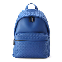 将图像加载到图库查看器中，Bottega Veneta INTRECCIATO Backpack Blue 599634 Leather
