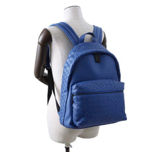 将图像加载到图库查看器中，Bottega Veneta INTRECCIATO Backpack Blue 599634 Leather
