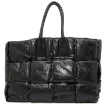 将图像加载到图库查看器中，Bottega Veneta Maxi INTRECCIATO Tote Bag Black 629194 Nylon Leather
