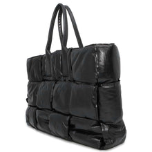 将图像加载到图库查看器中，Bottega Veneta Maxi INTRECCIATO Tote Bag Black 629194 Nylon Leather
