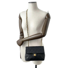 将图像加载到图库查看器中，CHANEL Matelasse ChainShoulder Bag Black A01163 Lambskin Size 20
