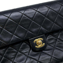 将图像加载到图库查看器中，CHANEL Matelasse ChainShoulder Bag Black A01163 Lambskin Size 20
