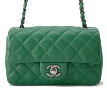 将图像加载到图库查看器中，CHANEL Matelasse ChainShoulder Bag Green A69900 Caviar Leather Size 20
