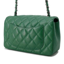 将图像加载到图库查看器中，CHANEL Matelasse ChainShoulder Bag Green A69900 Caviar Leather Size 20
