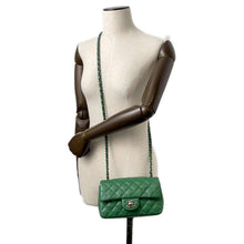 将图像加载到图库查看器中，CHANEL Matelasse ChainShoulder Bag Green A69900 Caviar Leather Size 20
