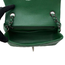 将图像加载到图库查看器中，CHANEL Matelasse ChainShoulder Bag Green A69900 Caviar Leather Size 20
