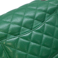 将图像加载到图库查看器中，CHANEL Matelasse ChainShoulder Bag Green A69900 Caviar Leather Size 20
