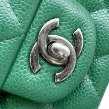 将图像加载到图库查看器中，CHANEL Matelasse ChainShoulder Bag Green A69900 Caviar Leather Size 20
