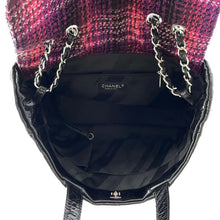 将图像加载到图库查看器中，CHANEL Matelasse Portobello 2wayChainBag Black Leather Tweed
