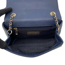 Load image into Gallery viewer, CHANEL CC Logo ChainShoulder Bag Navy AS0321 Leather
