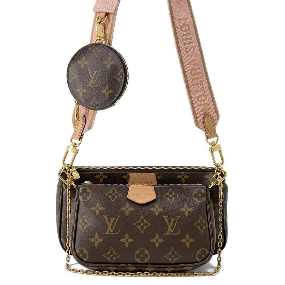 LOUIS VUITTON Multi Pochette Accessoires Rose claire M44840 Monogram