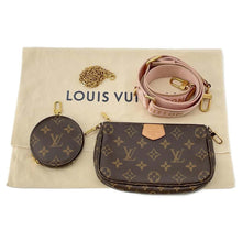 将图像加载到图库查看器中，LOUIS VUITTON Multi Pochette Accessoires Rose claire M44840 Monogram
