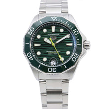 将图像加载到图库查看器中，TAG HEUER Aquaracer Professional 300 W42mm Stainless Steel Green Dial WBP5116.BA0013
