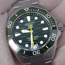 将图像加载到图库查看器中，TAG HEUER Aquaracer Professional 300 W42mm Stainless Steel Green Dial WBP5116.BA0013
