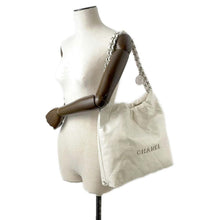 Load image into Gallery viewer, CHANEL CHANEL22 Handbag White AS3260 Shiny Calf Leather Size Small
