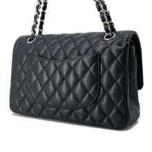 将图像加载到图库查看器中，CHANEL Matelasse W Flap ChainShoulder Bag Black A01112 Caviar Leather Size 25
