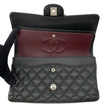 将图像加载到图库查看器中，CHANEL Matelasse W Flap ChainShoulder Bag Black A01112 Caviar Leather Size 25
