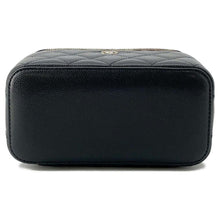 Load image into Gallery viewer, CHANEL Matelasse Chain vanity bag Black AP1341 Caviar Leather
