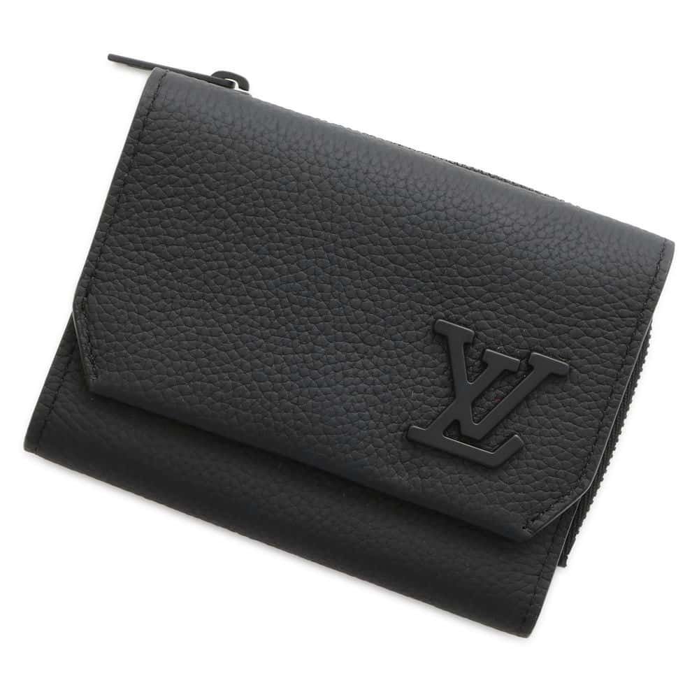 LOUIS VUITTON Portefeuille Pilot Noir M81740 LV Aerogram