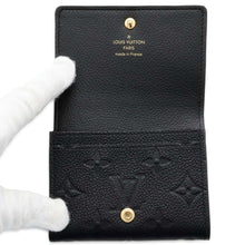 将图像加载到图库查看器中，LOUIS VUITTON Buisiness Card Holder Noir M58456 Monogram Empreinte Leather
