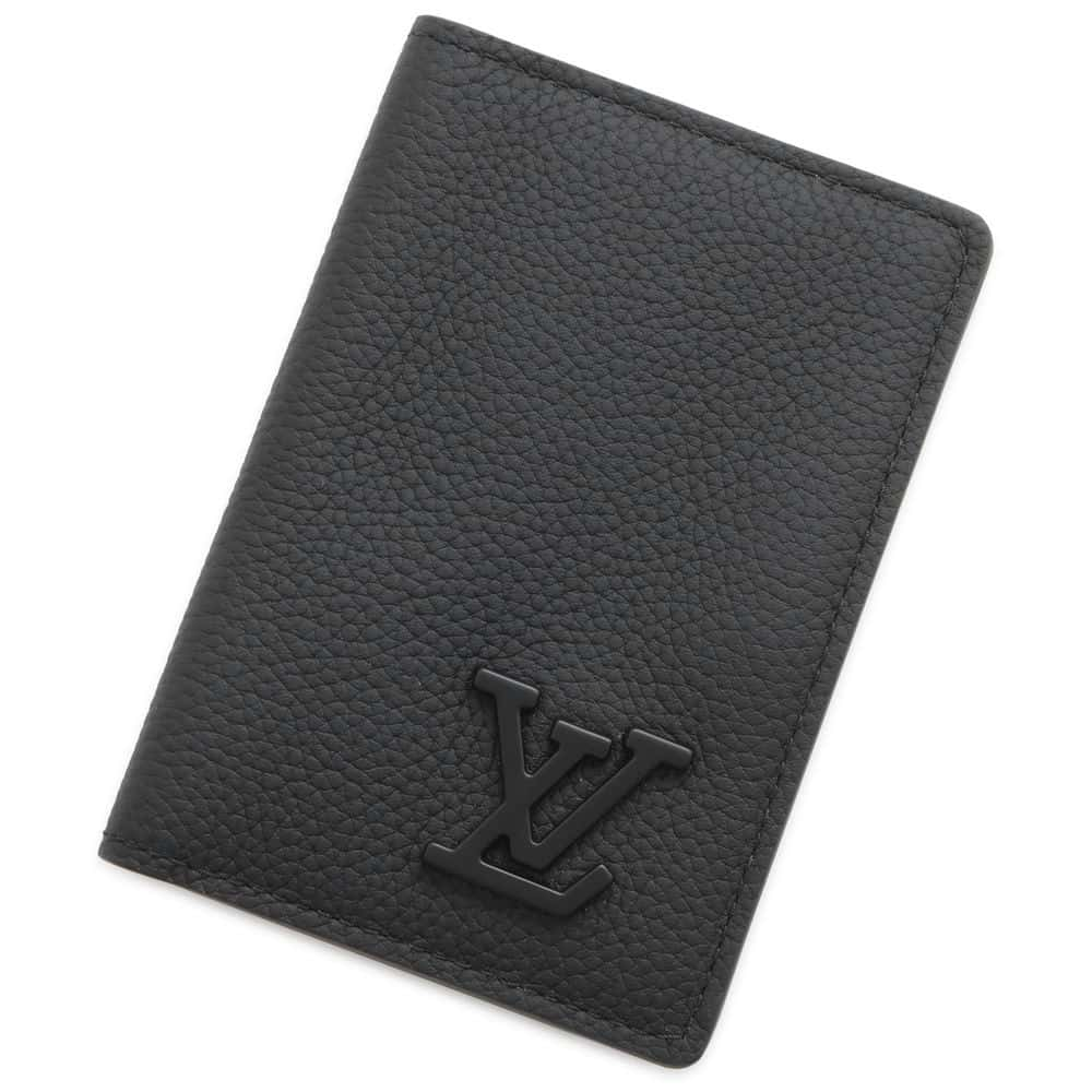 LOUIS VUITTON Organizer De Poch Noir M69979 Grain Leather