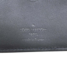 将图像加载到图库查看器中，LOUIS VUITTON Organizer De Poch Noir M69979 Grain Leather
